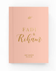 Playful Names Wedding Lined Notebook