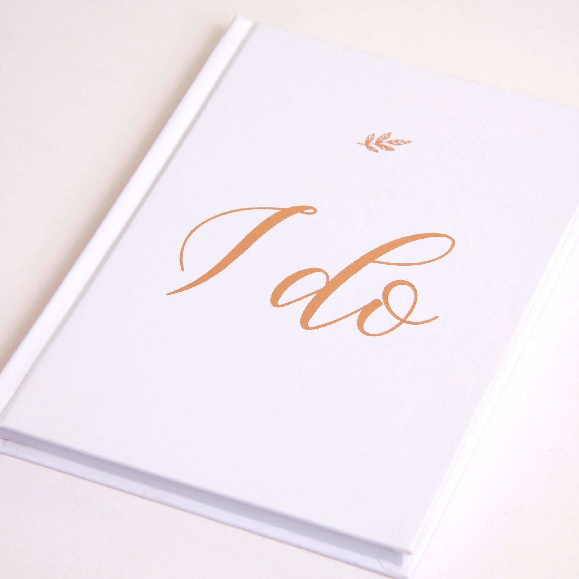 "I Do" Wedding Planner with Rose Gold Foil
