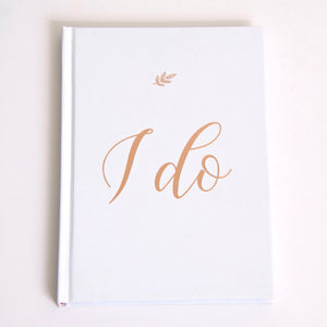 "I Do" Wedding Planner with Rose Gold Foil
