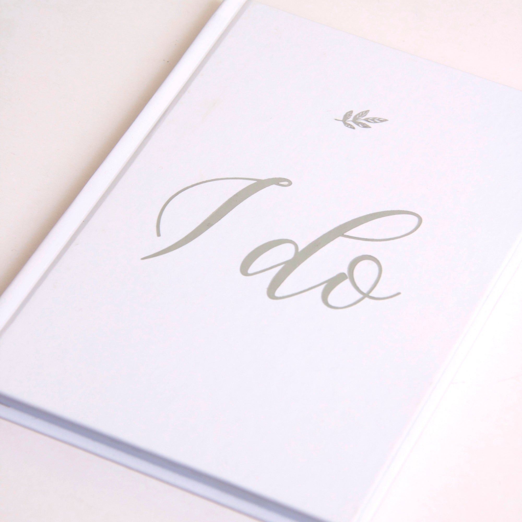 "I Do" Wedding Planner with Silver Foil
