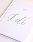 "I Do" Wedding Planner with Silver Foil