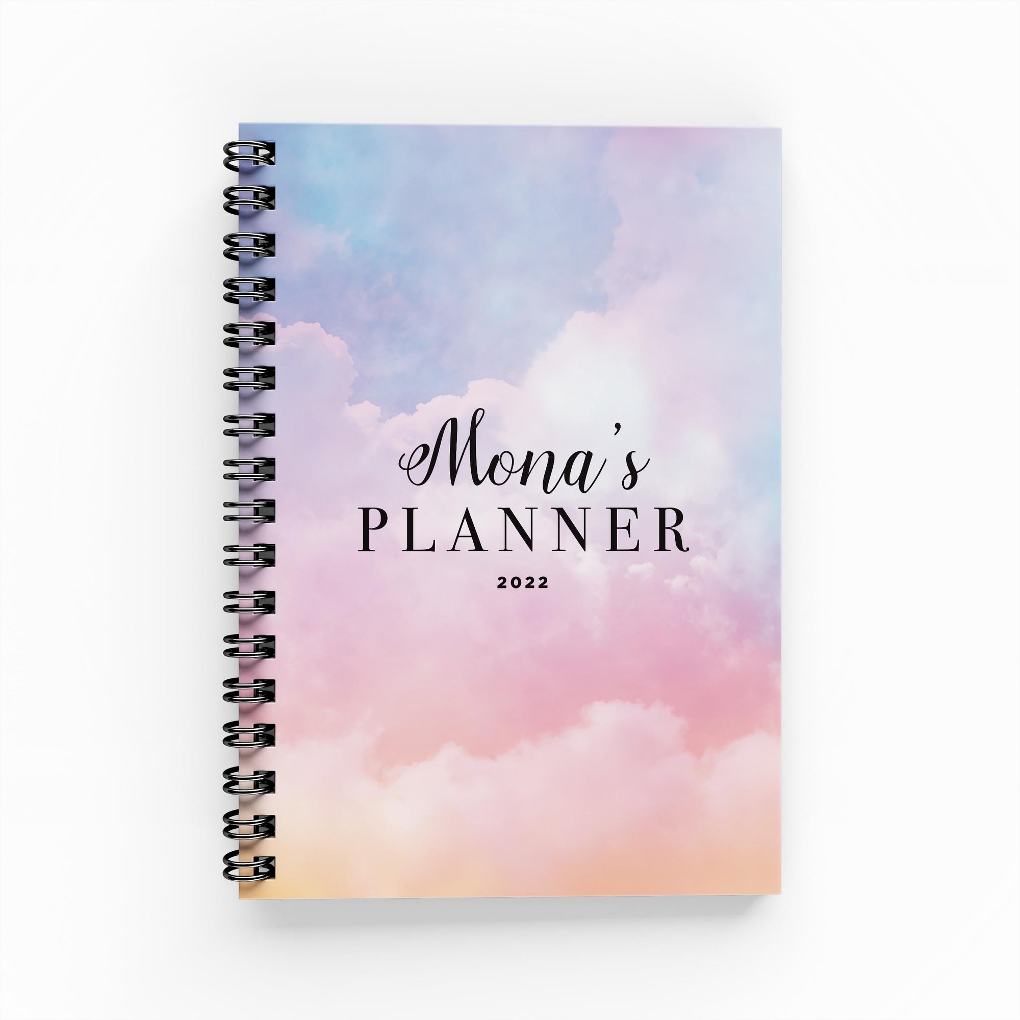 Any Quote Pastel Clouds Weekly Planner