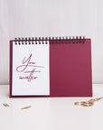 Any Bold Quote Foil Desk Calendar