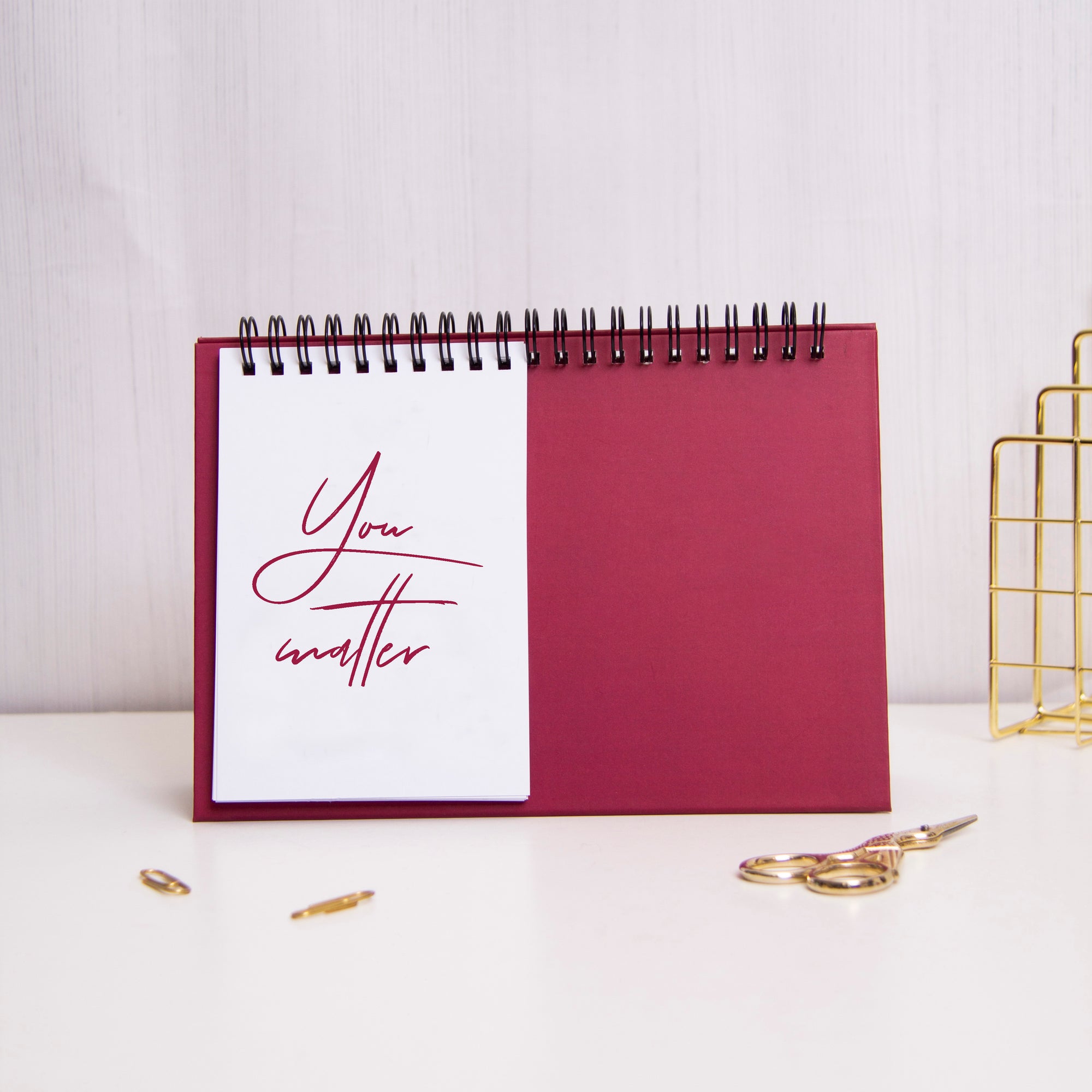 Count Your Blessings Foil Desk Calendar