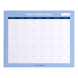 Pastel Monthly Desk Planner