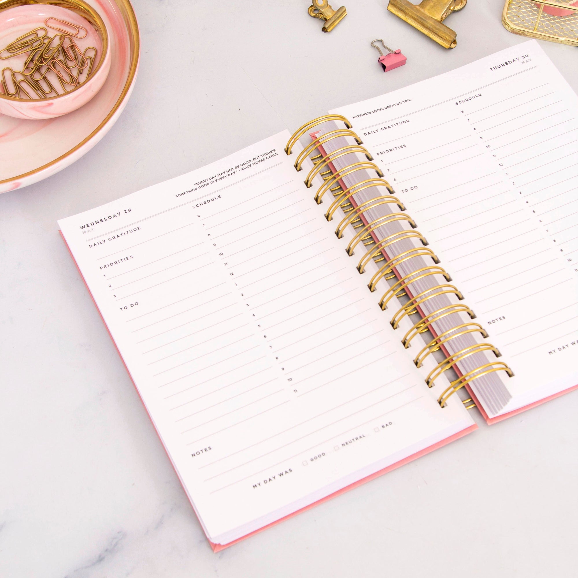 Candy Stripe Daily Planner