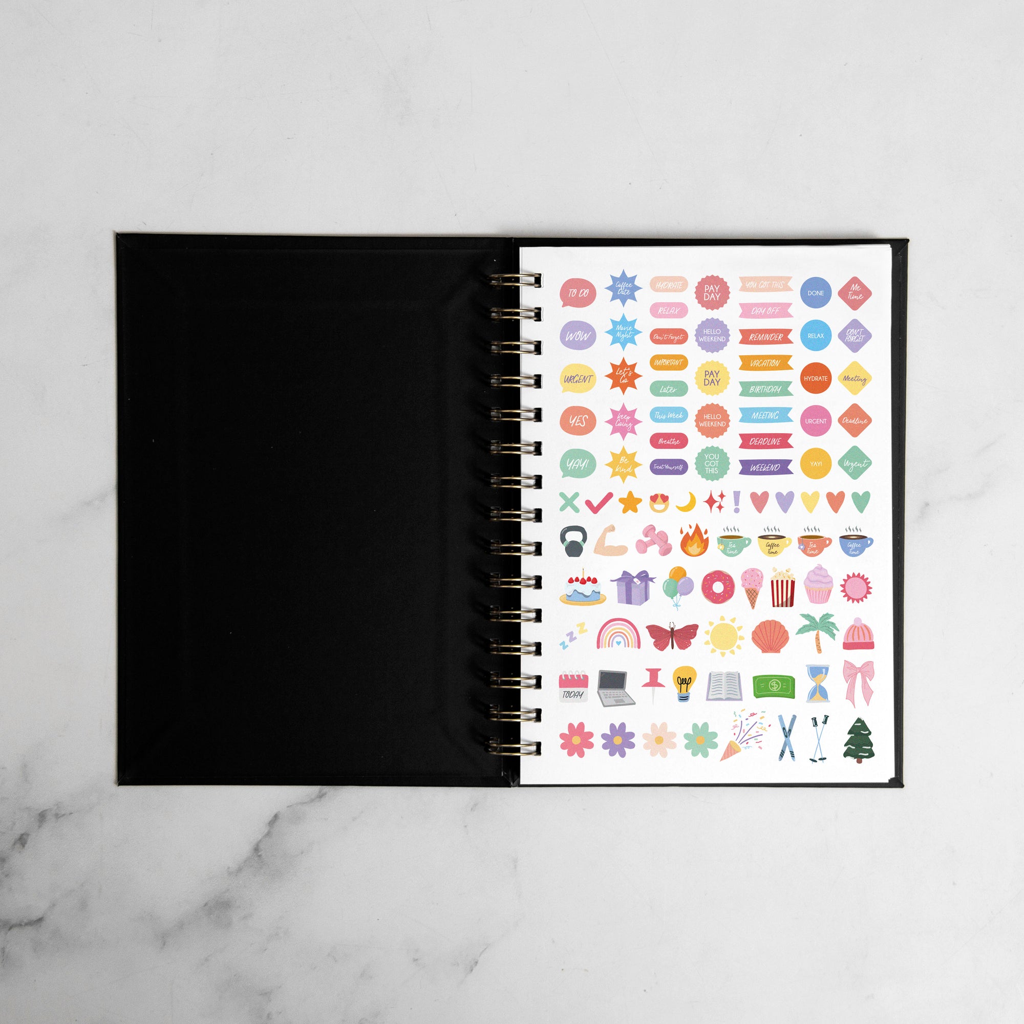 Bows Foil Weekly Planner