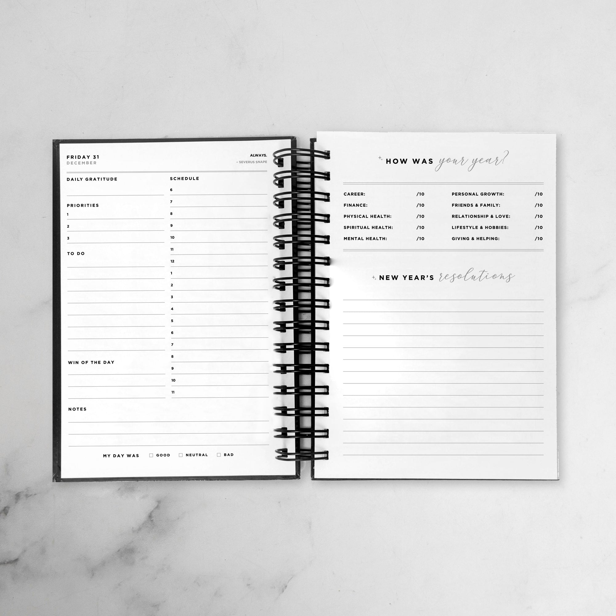 Candy Stripe Daily Planner