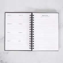 Load image into Gallery viewer, Any Quote White Marble Weekly Planner
