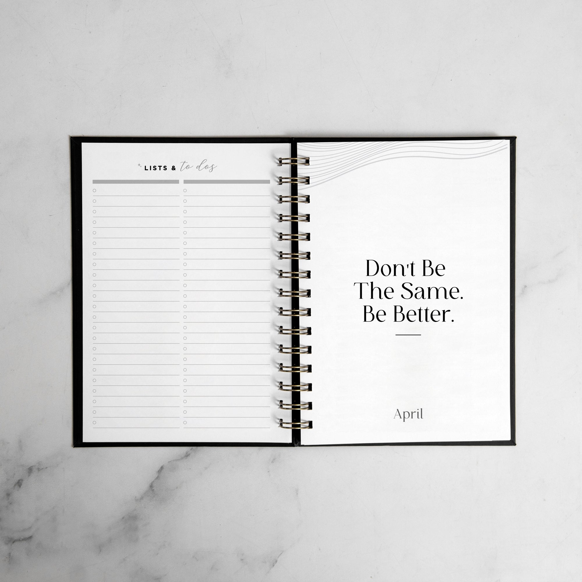 Bold Yearly Weekly Planner