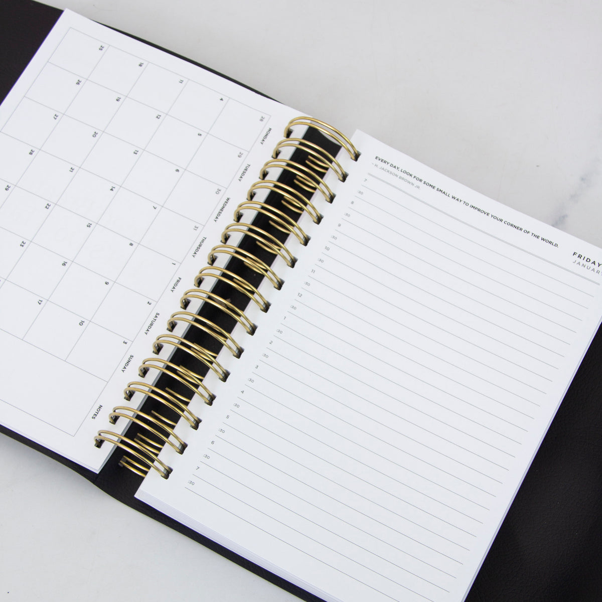Daily Planner Vegan Leather Wrap
