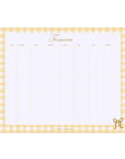Gingham Time Blocks Weekly Desk Planner