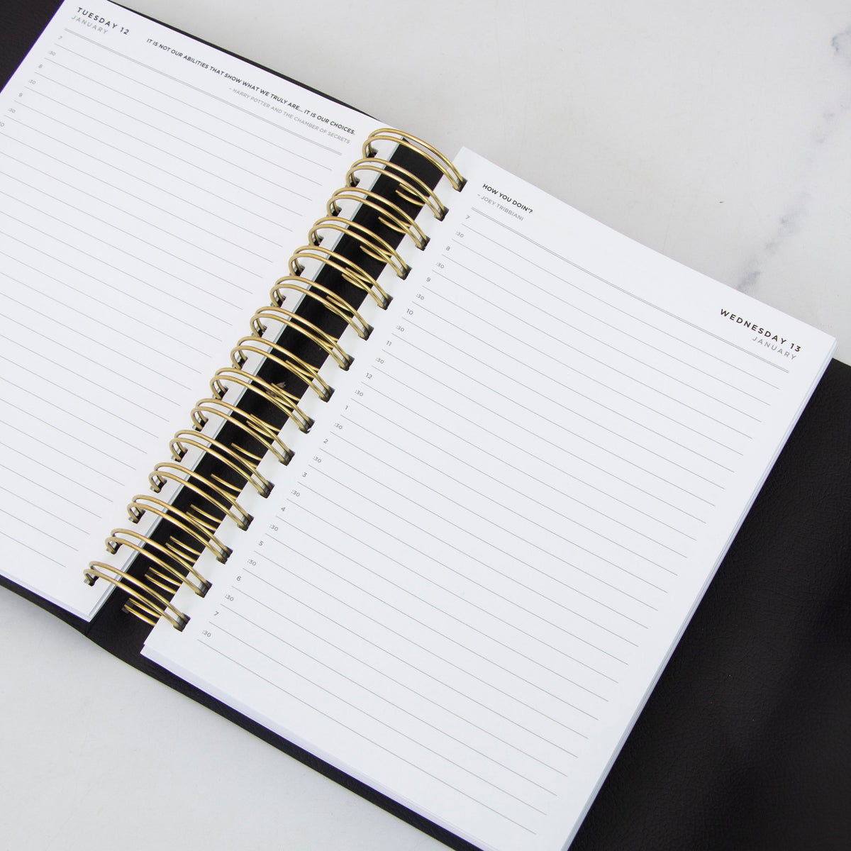 Daily Planner Vegan Leather Wrap