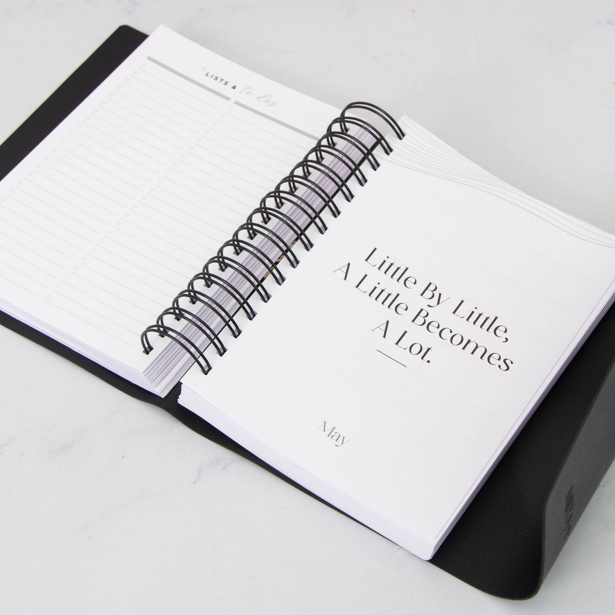 Daily Planner Vegan Leather Wrap