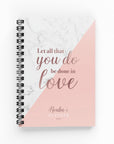 Any Quote Marble & Pink Weekly Planner