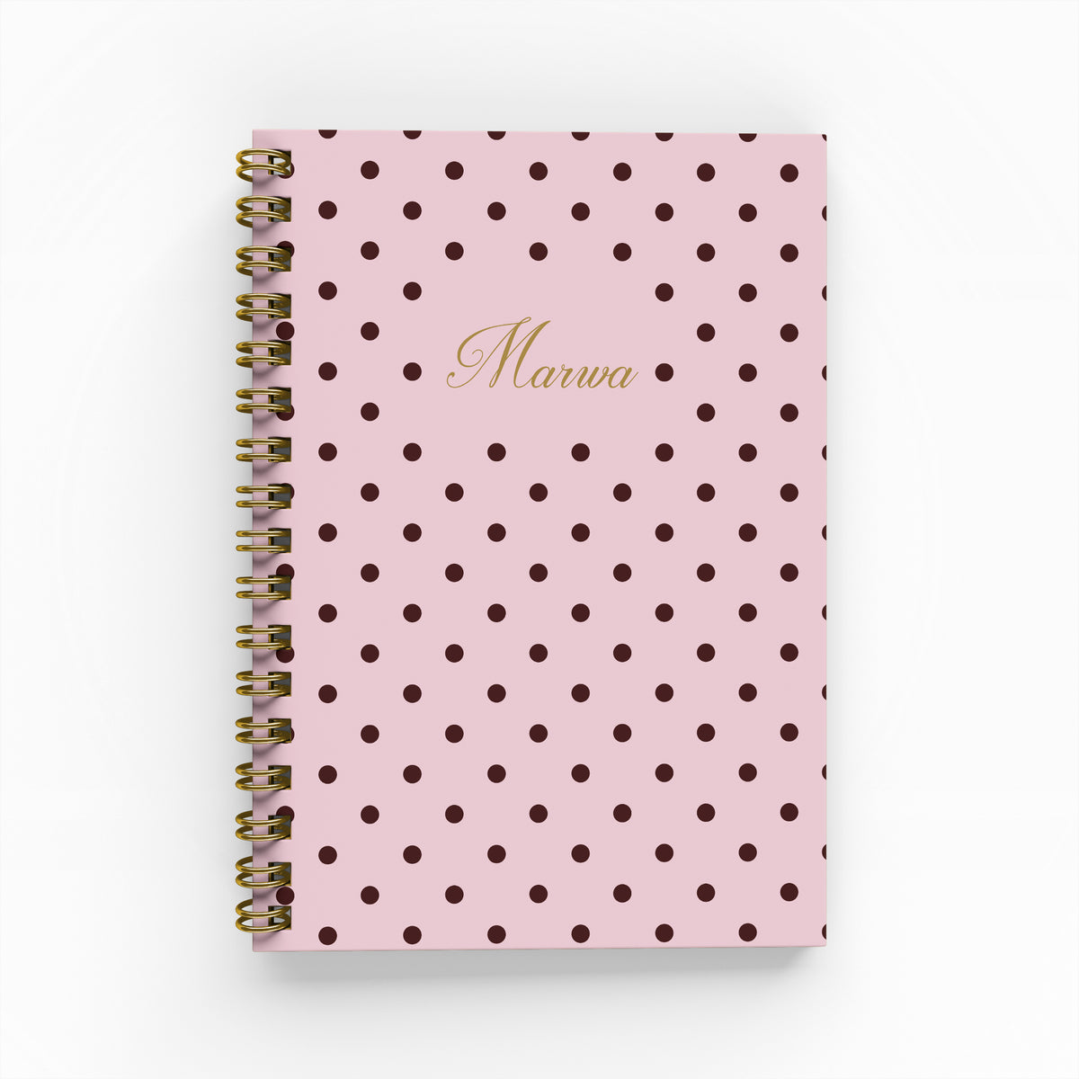 Polka Dot Foil Lined Notebook