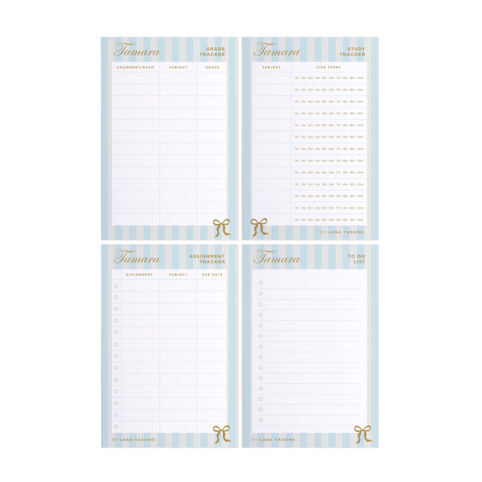 The Hamptons Student Study Desk Planner