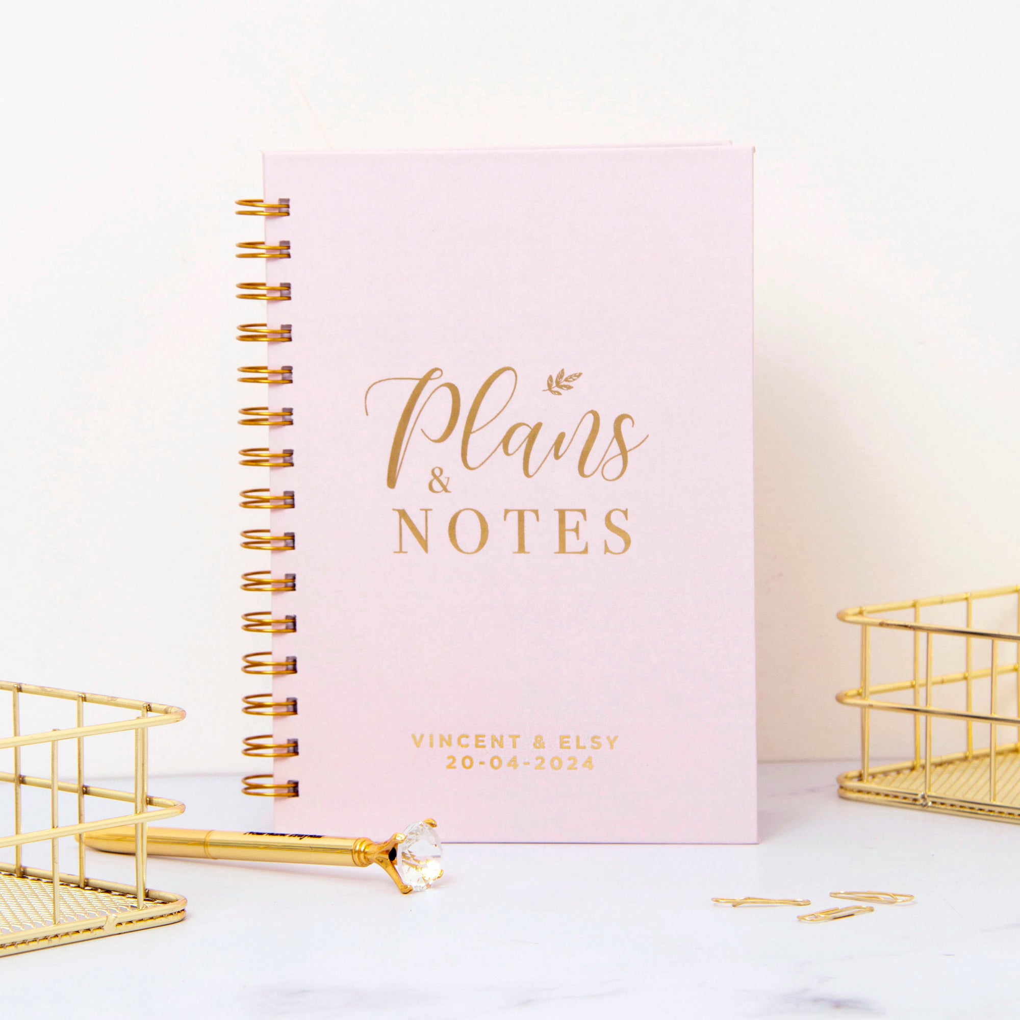 Plans &amp; Notes Foil Wedding Planner