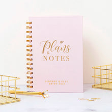 Load image into Gallery viewer, Wedding Plans &amp; Notes Foil Lined Notebook
