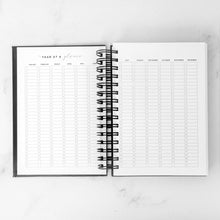 Load image into Gallery viewer, Any Quote Black Marble Foil Daily Planner
