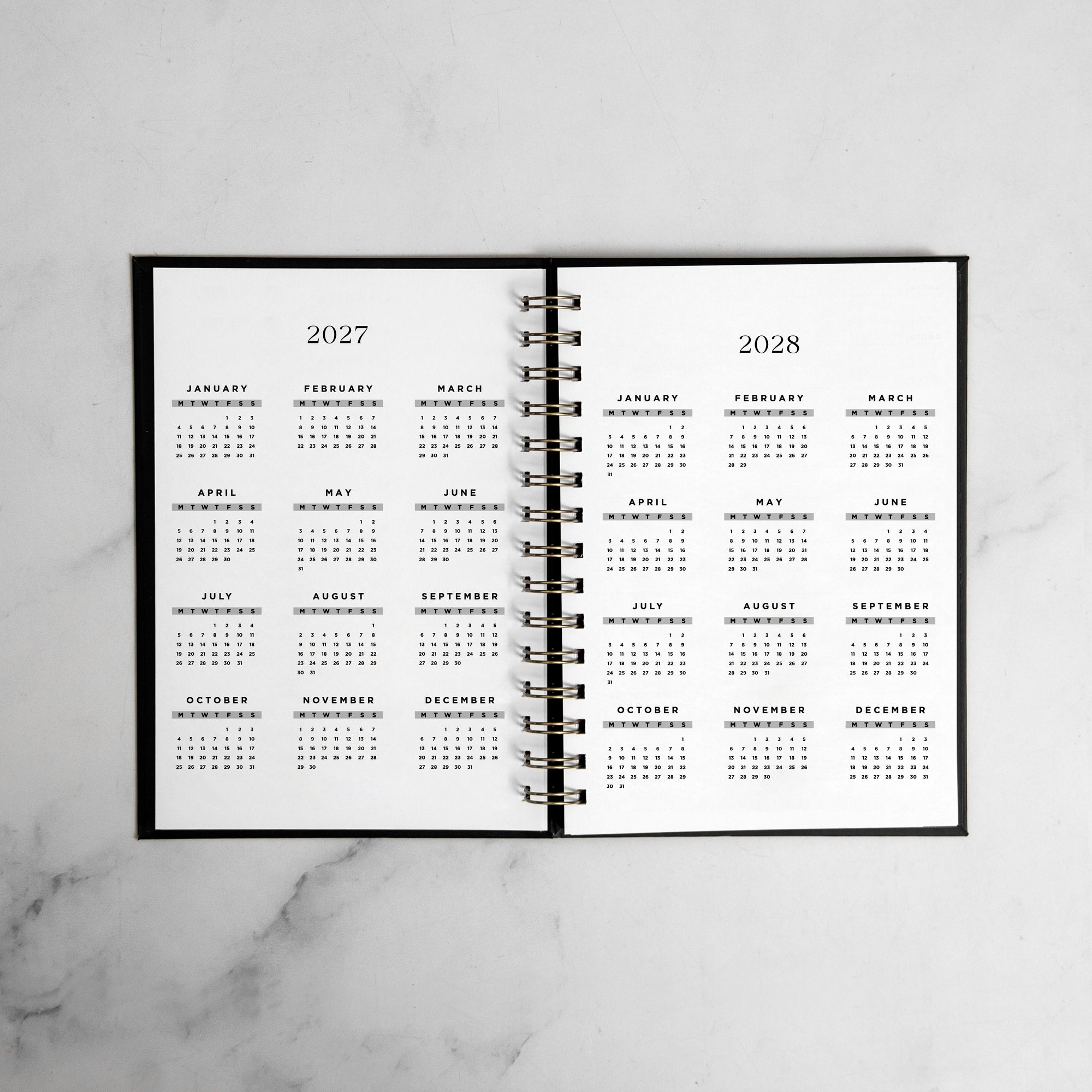 Bows Foil Weekly Planner