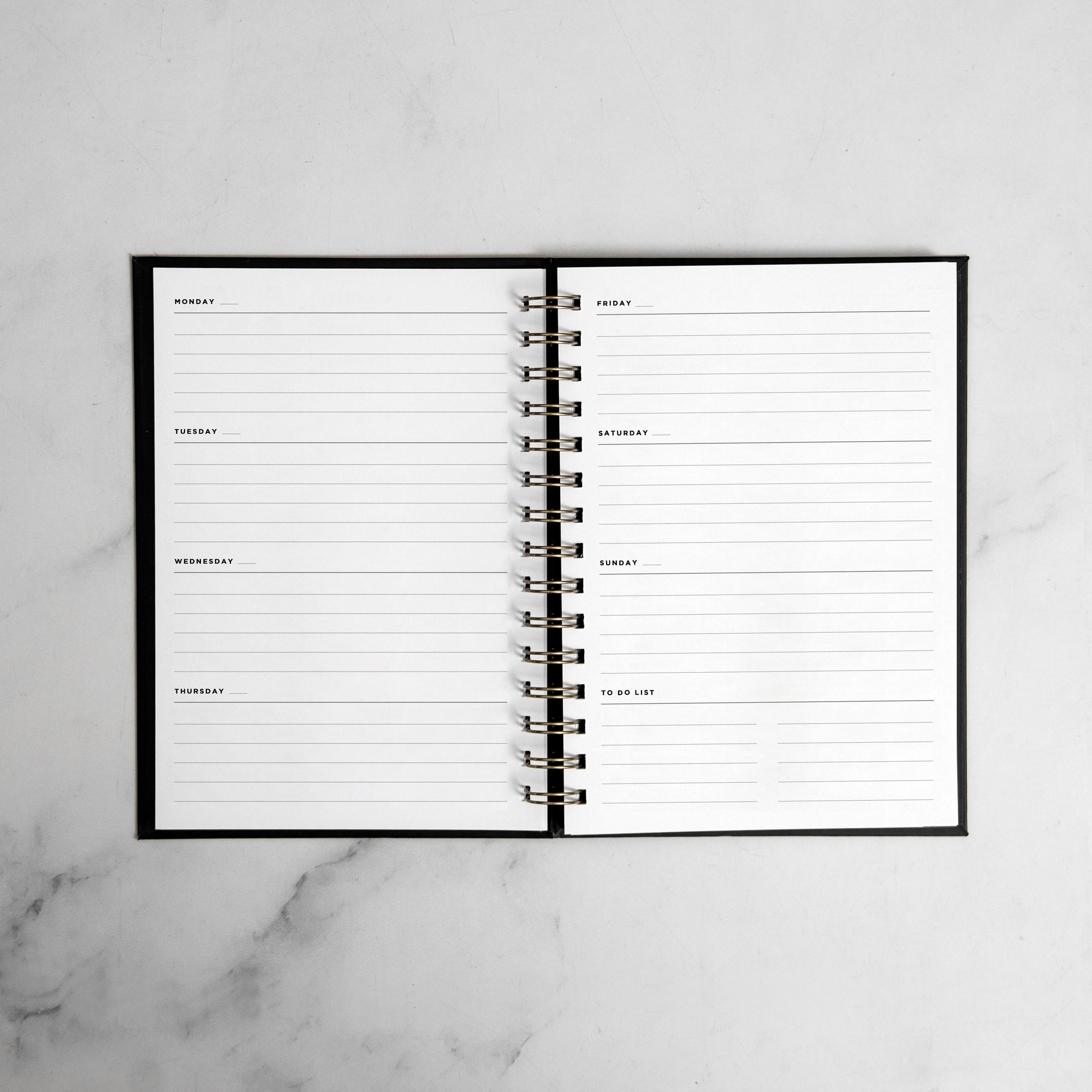 Simple No Quote Foil Undated Planner
