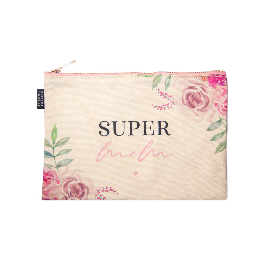 Super Mom Flower Pouch