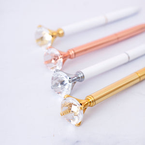 Diamond White & Gold Pen