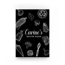 Load image into Gallery viewer, Black Foil Cooking Recipe Book
