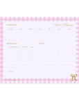 Gingham Compact Student Weekly Desk Planner