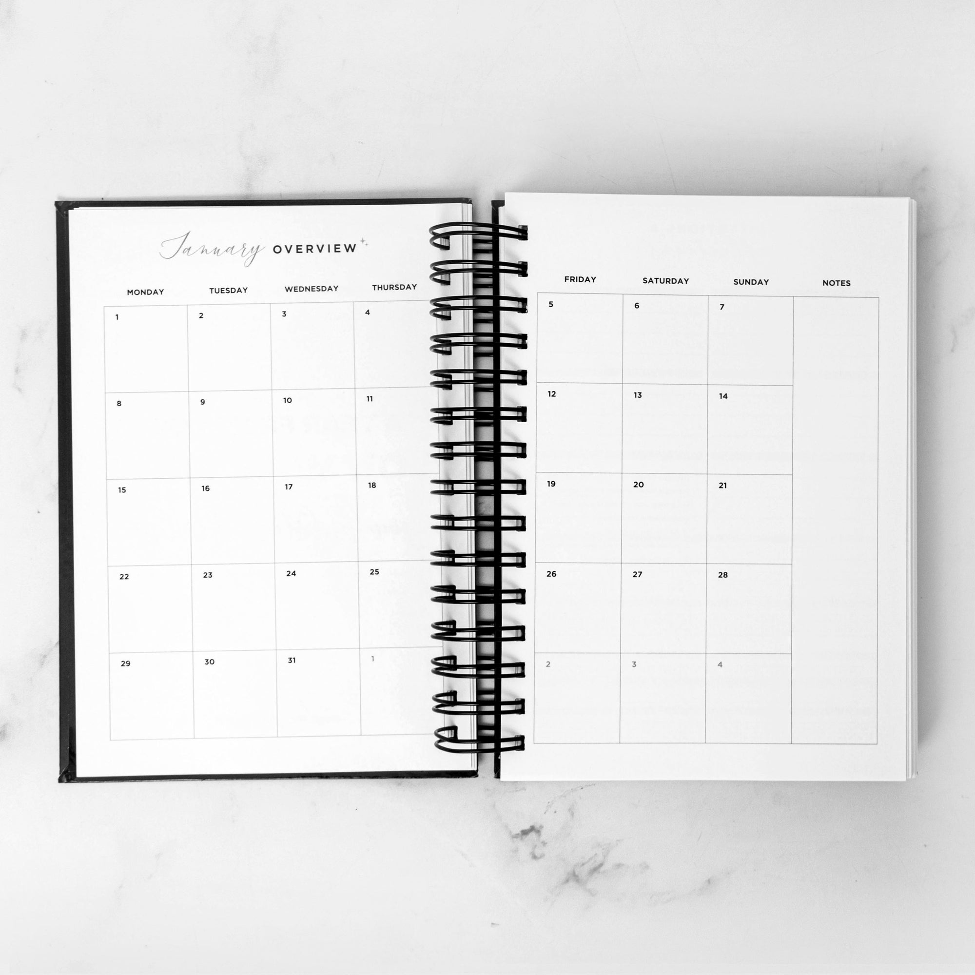 Red Space Daily Planner