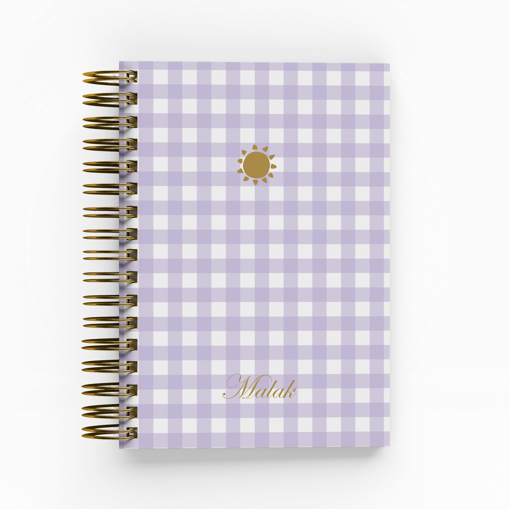 Gingham Foil Daily Planner