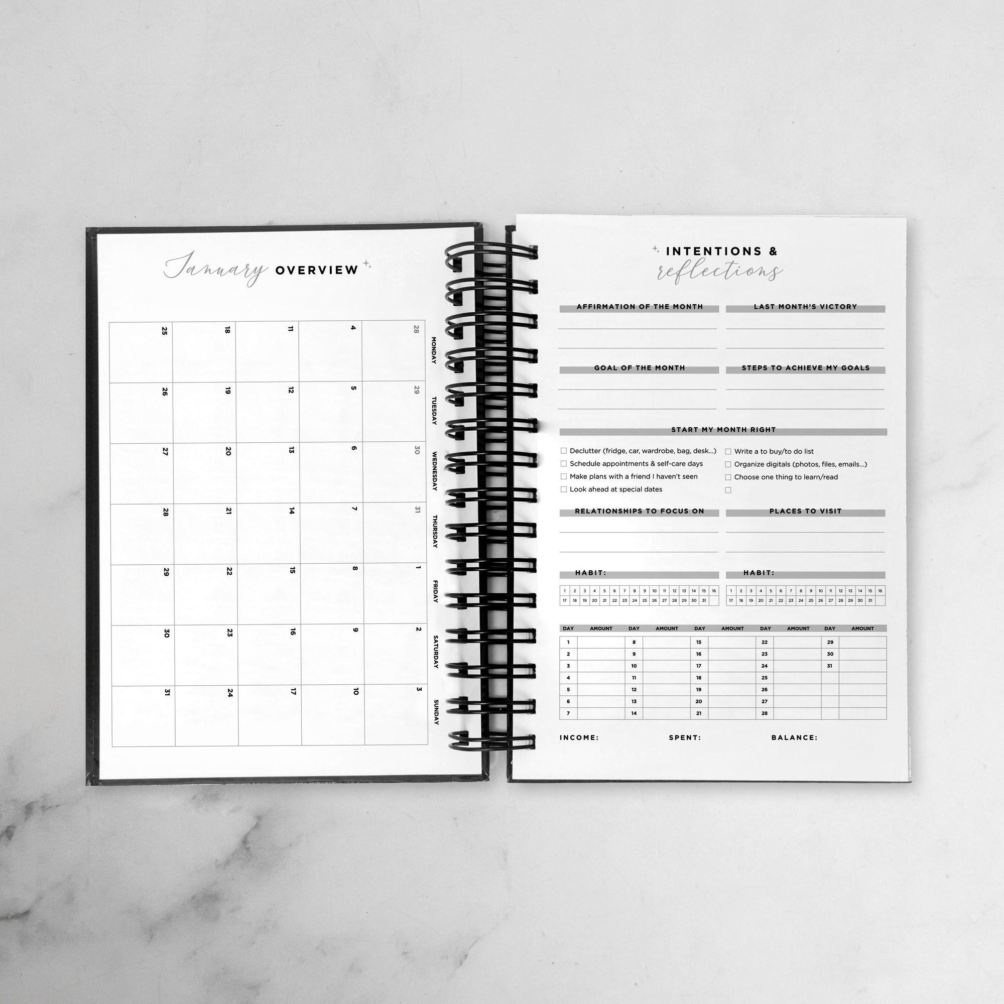 Candy Stripe Daily Planner