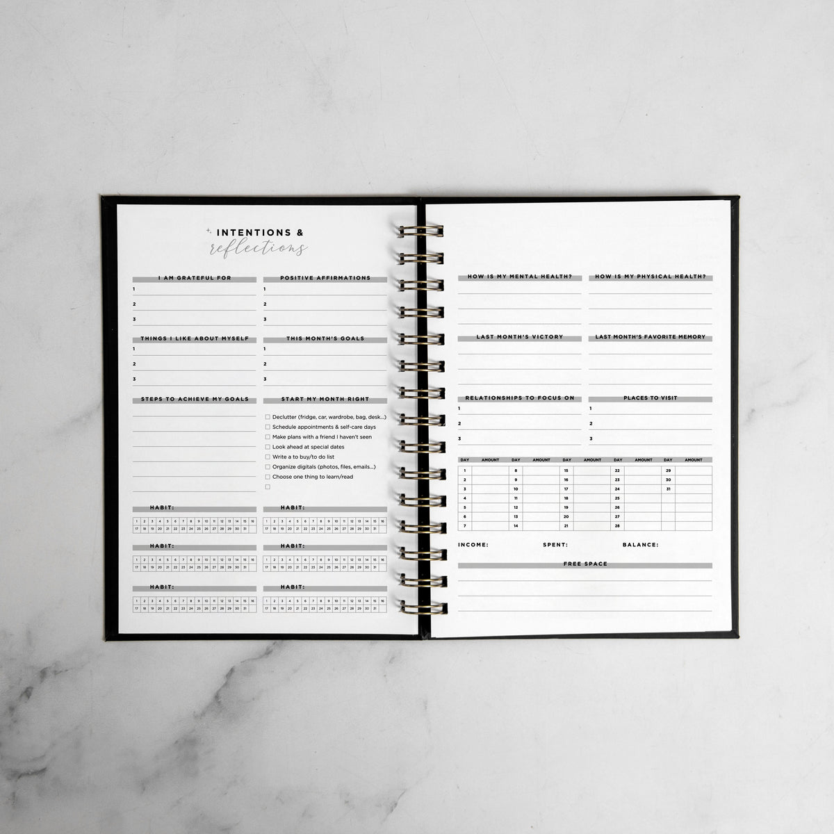 Any Script Quote Foil Weekly Planner