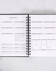 Any Quote Black Marble Foil Weekly Planner