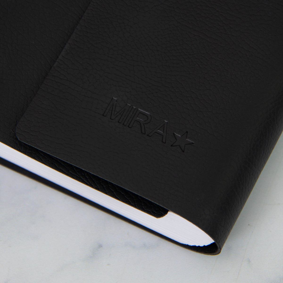 Lined Notebook Vegan Leather Wrap