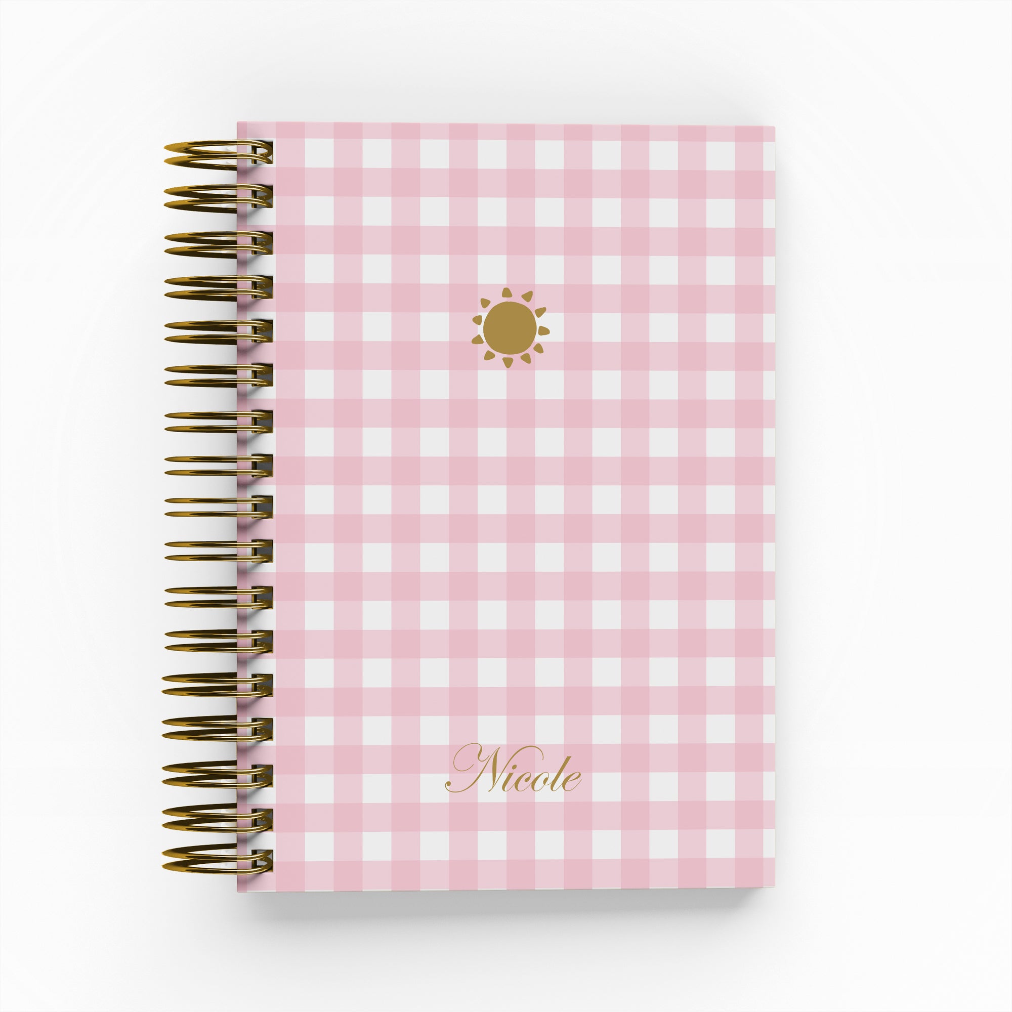 Gingham Foil Daily Planner