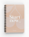 Start Now - Cherry Lined Notebook