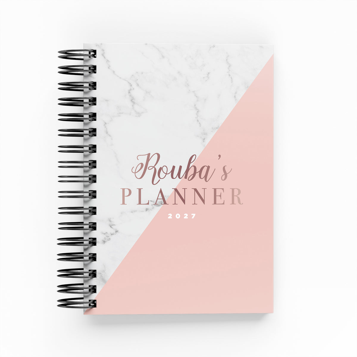 Any Quote Marble &amp; Pink Daily Planner