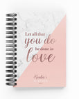 Any Quote Marble & Pink Daily Planner