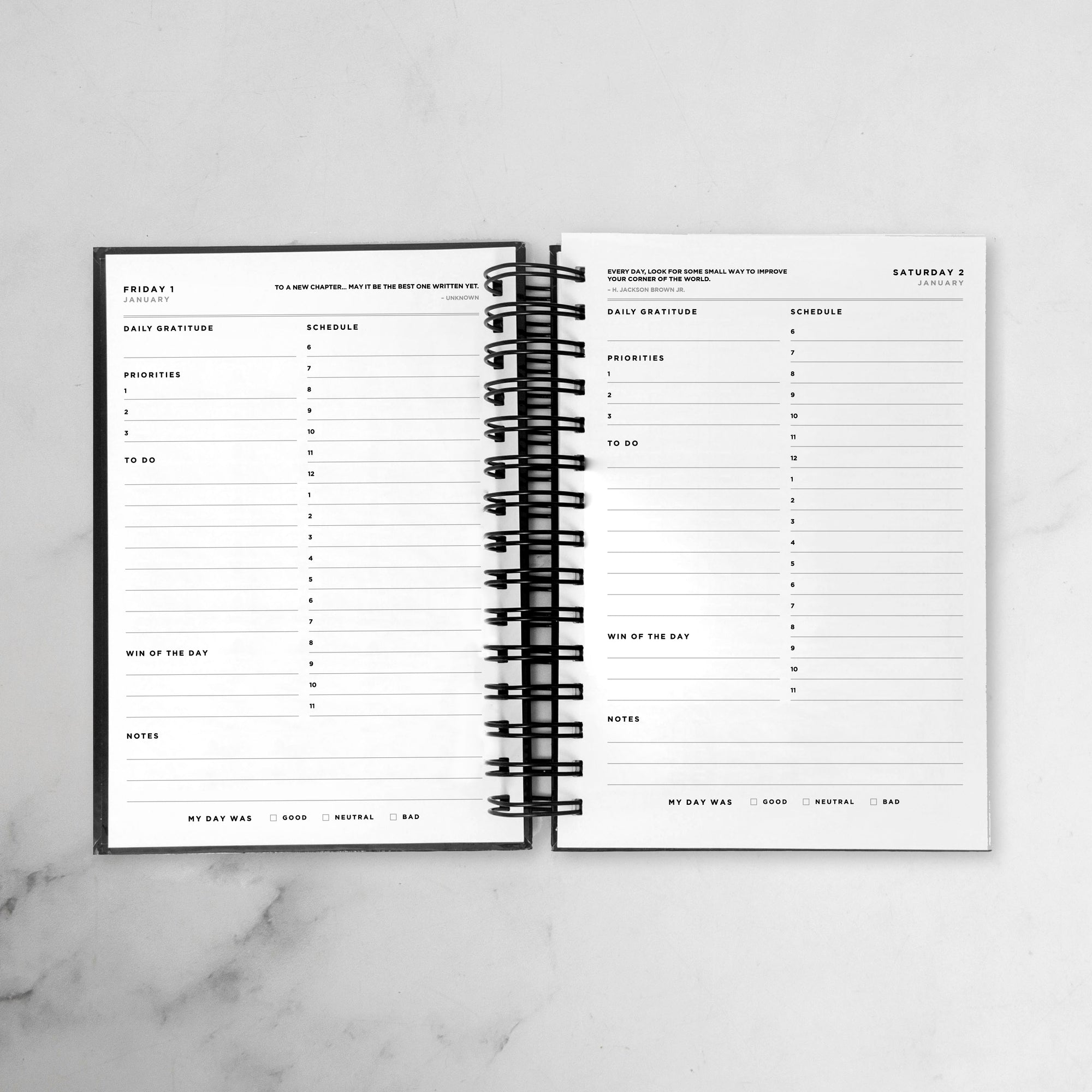 Candy Stripe Daily Planner