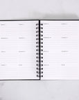 Any Quote Black Marble Foil Weekly Planner