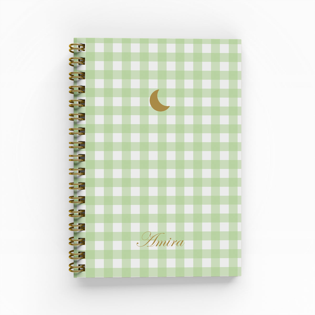 Gingham Foil Lined Notebook
