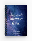 Any Quote Space Lined Notebook