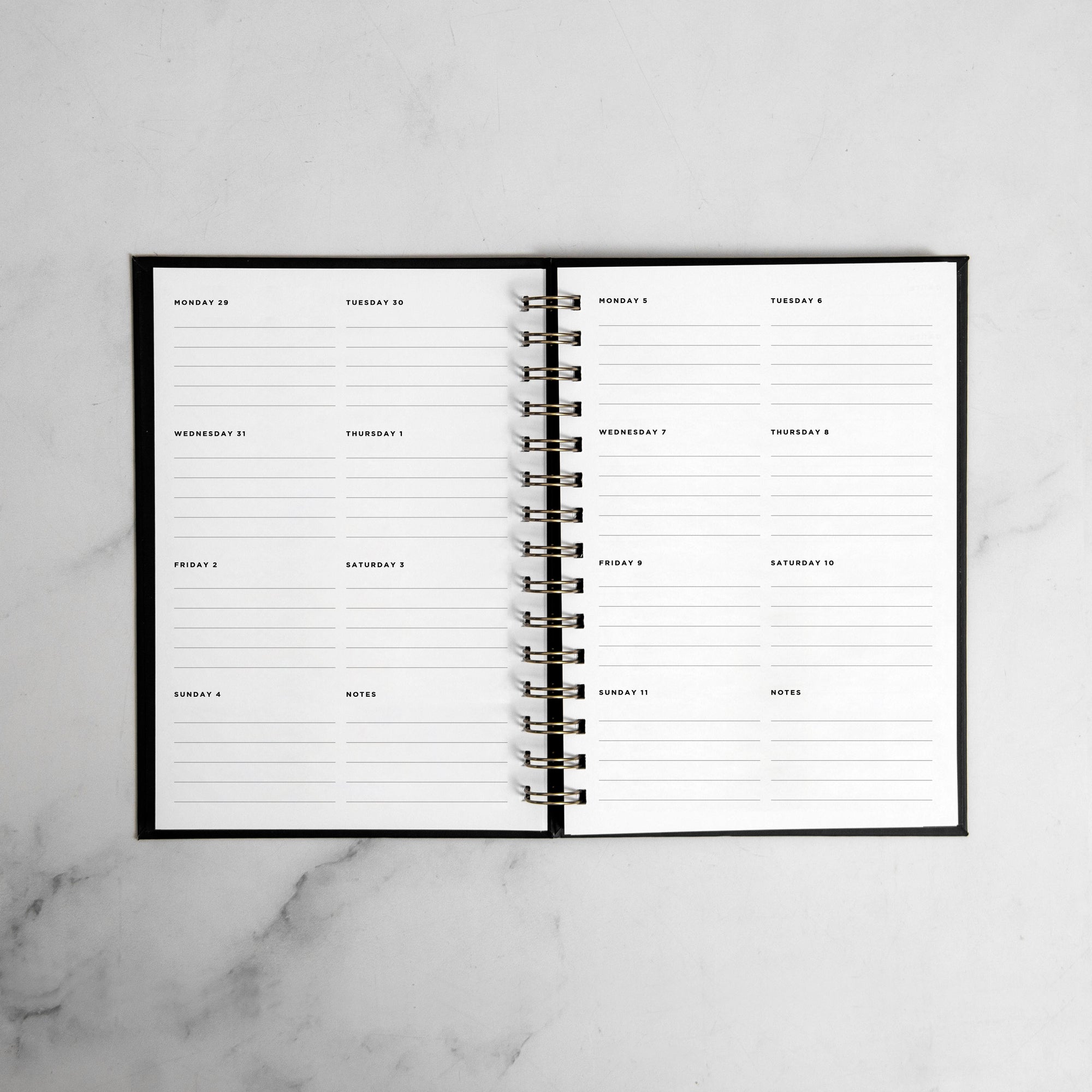 A New Chapter Begins Foil Weekly Planner