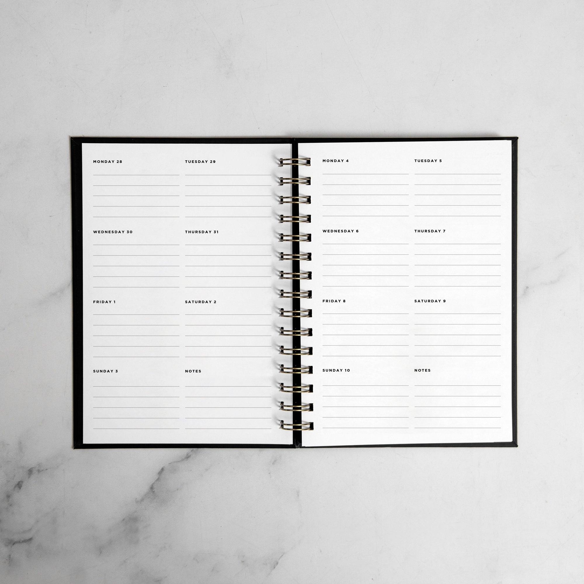 Bows Foil Weekly Planner