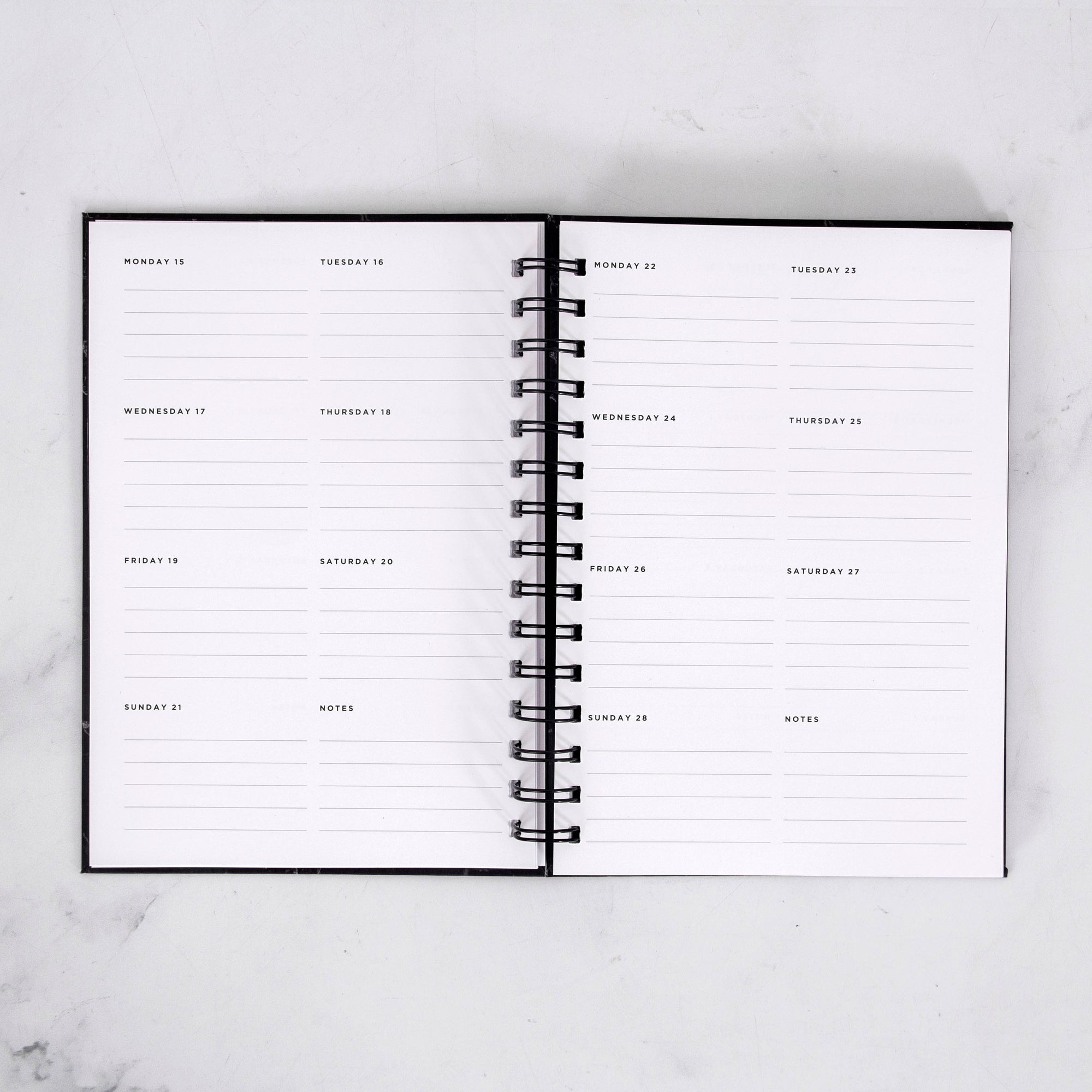 Lawyer Black Weekly Planner