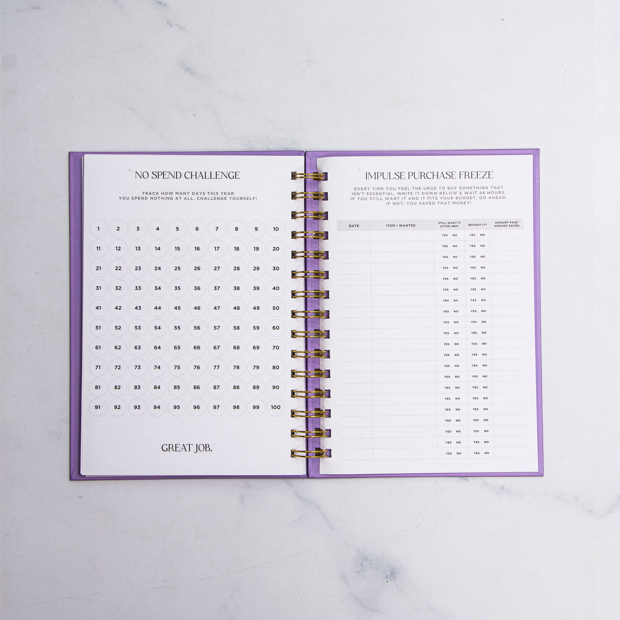 Any Script Quote Foil Budget Planner