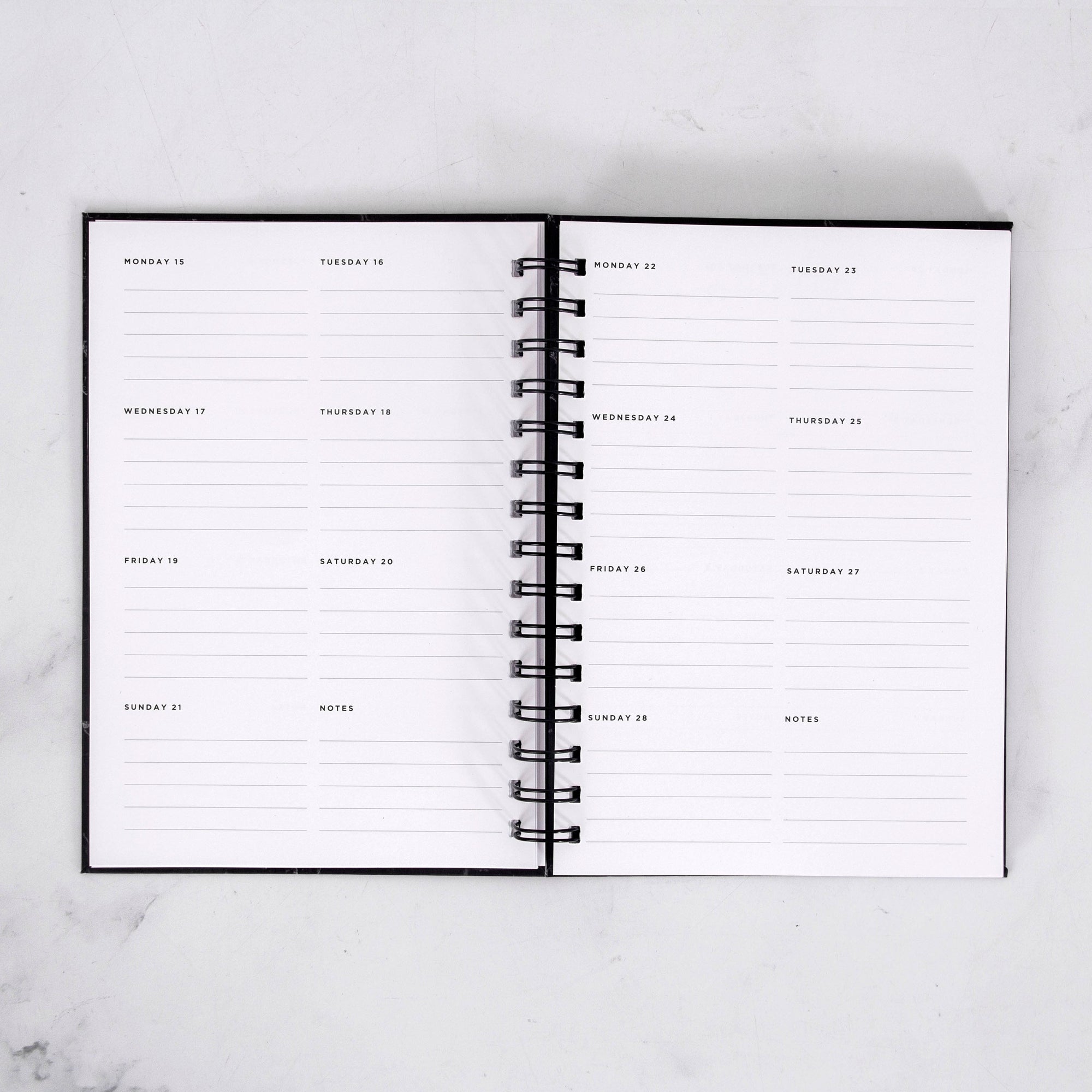 7ell 3anne  حل عني Foil Weekly Planner