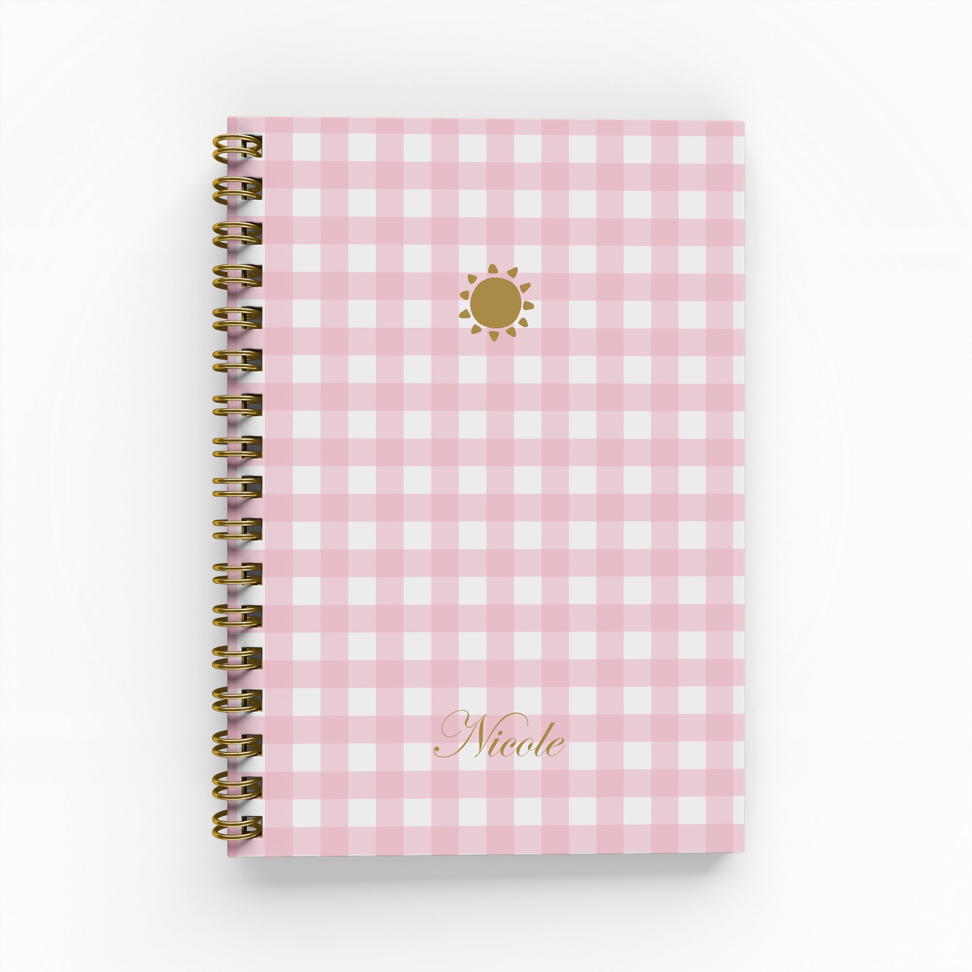 Gingham Foil Weekly Planner